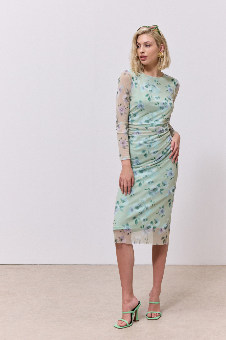 Φόρεμα midi Floral - Enzzo